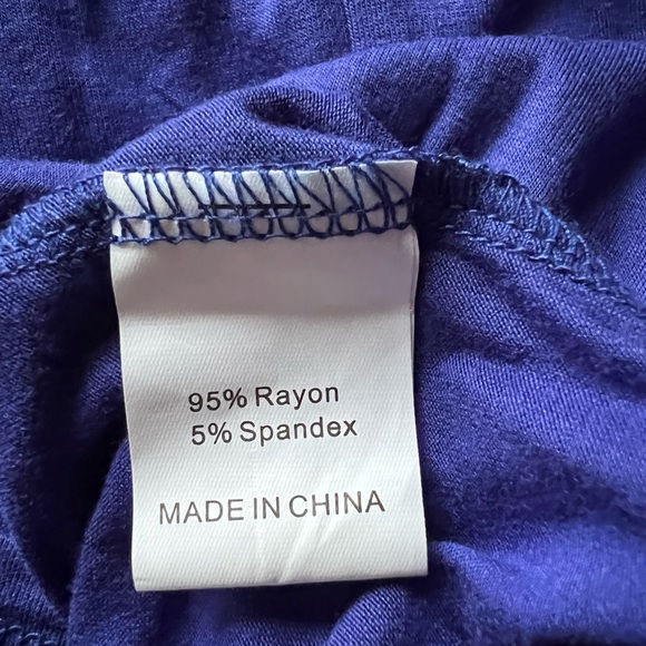 Indigo maxi dress with pockets…pop of color & comfy - Picture 4 of 5